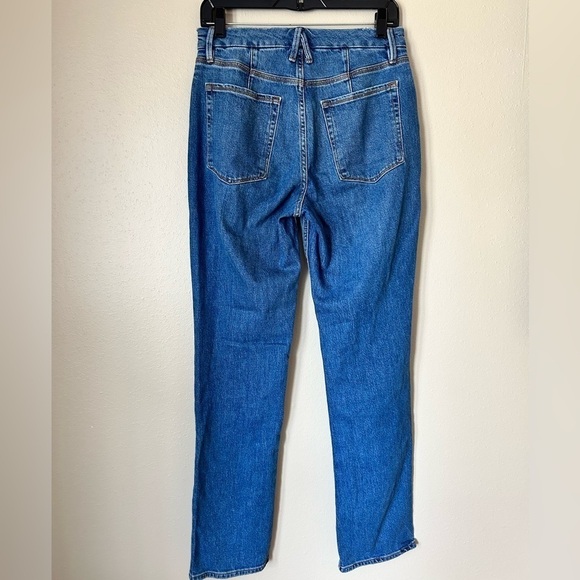 Good American | Medium wash high rise skinny jeans distressed flaw 4/27 - Picture 4 of 5